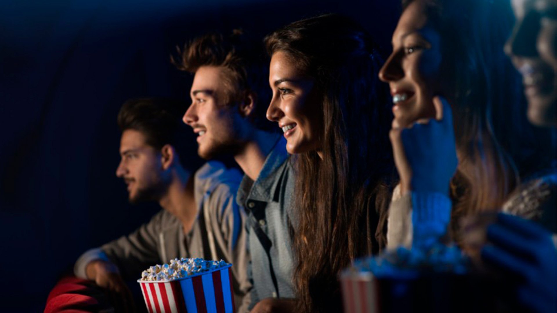 Friends in the cinema