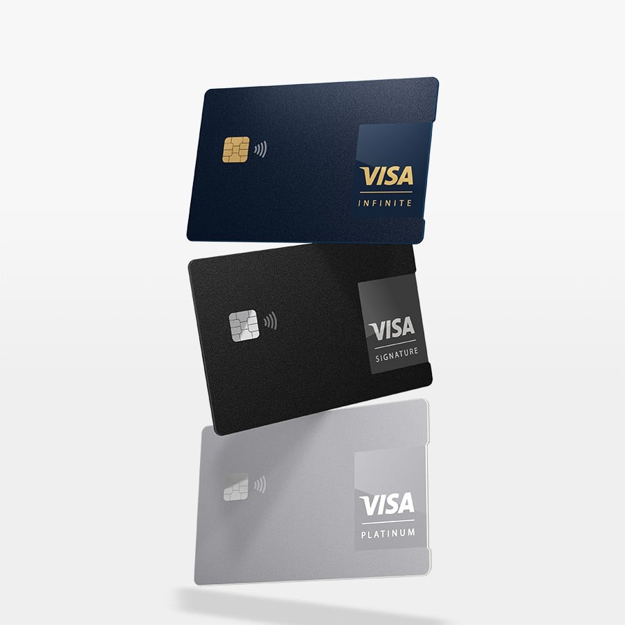 Three cards