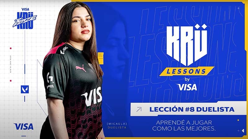 Micaela, jugadora del equipo Krü Visa